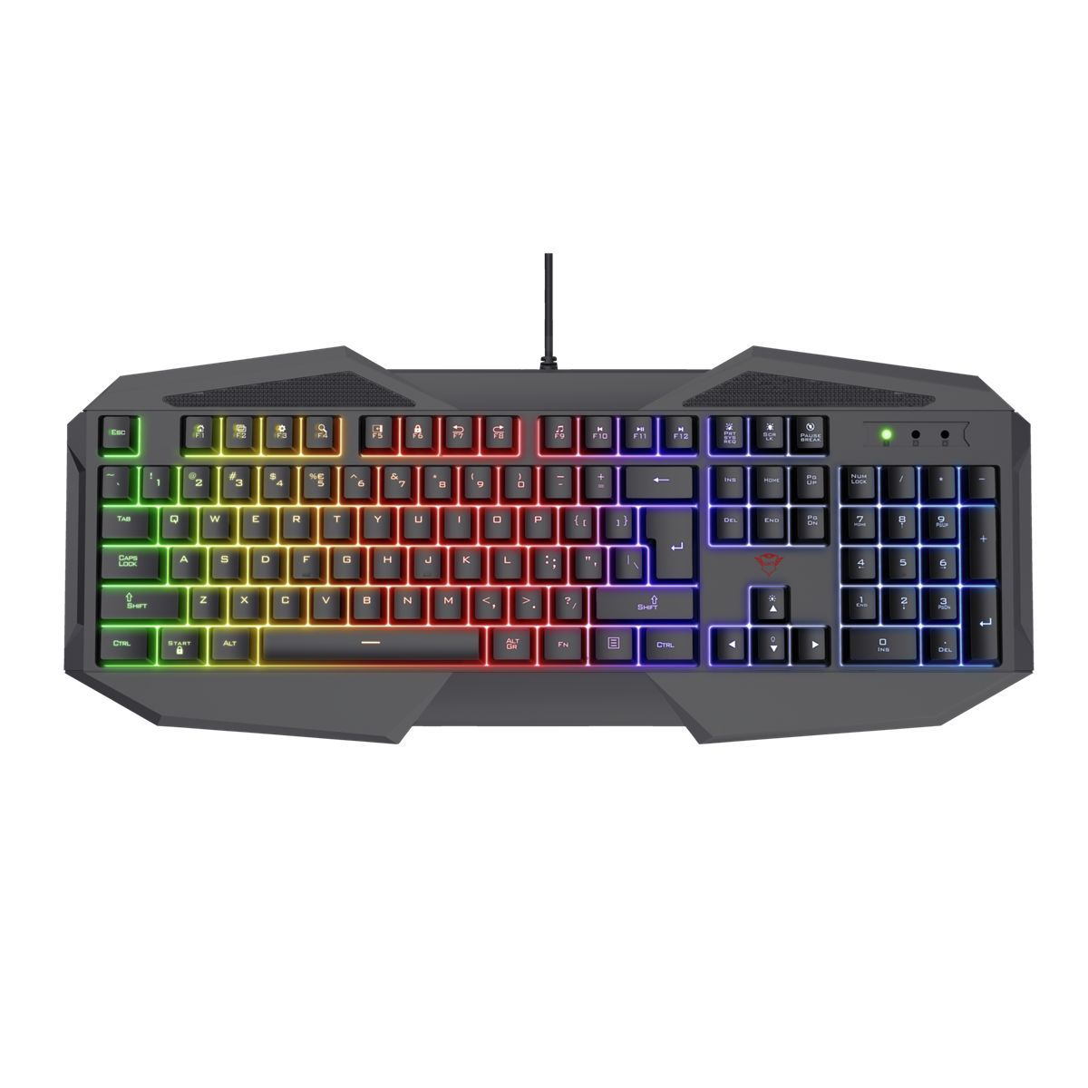 Teclado Gamer Trust con Iluminación RGB